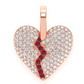 0.50CTW Broken Heart Diamond Pendant  customdiamjewel   