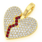 0.50CTW Broken Heart Diamond Pendant  customdiamjewel   