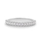 0.32CTW Antique Natural Diamond Micro Pave Half Eternity Band  customdiamjewel 10 KT Solid Gold White Gold VVS-EF