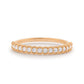 0.32CTW Antique Natural Diamond Micro Pave Half Eternity Band  customdiamjewel 10 KT Solid Gold Rose Gold VVS-EF