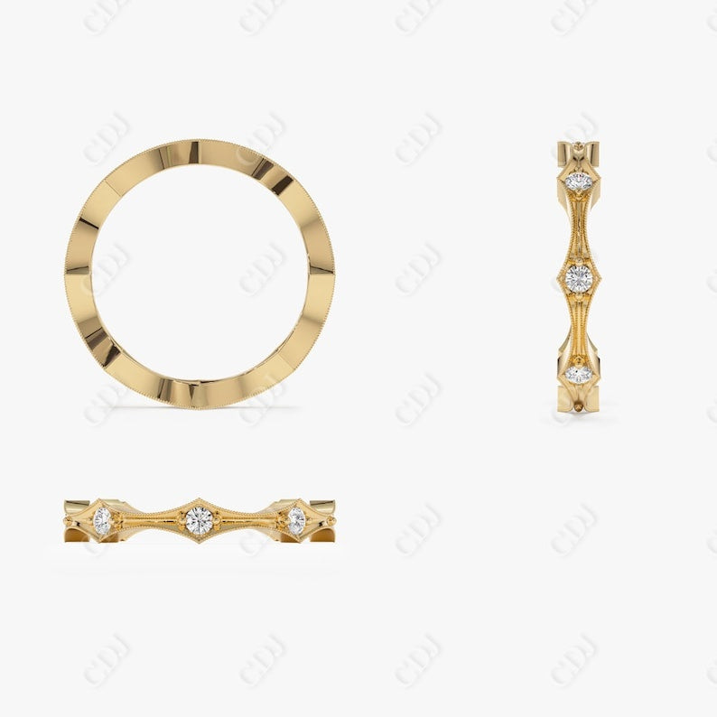 0.28CTW Lab Grown Stackable Diamond Wedding Band  customdiamjewel   