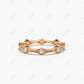0.28CTW Lab Grown Stackable Diamond Wedding Band  customdiamjewel Sterling Silver Rose Gold VVS-EF