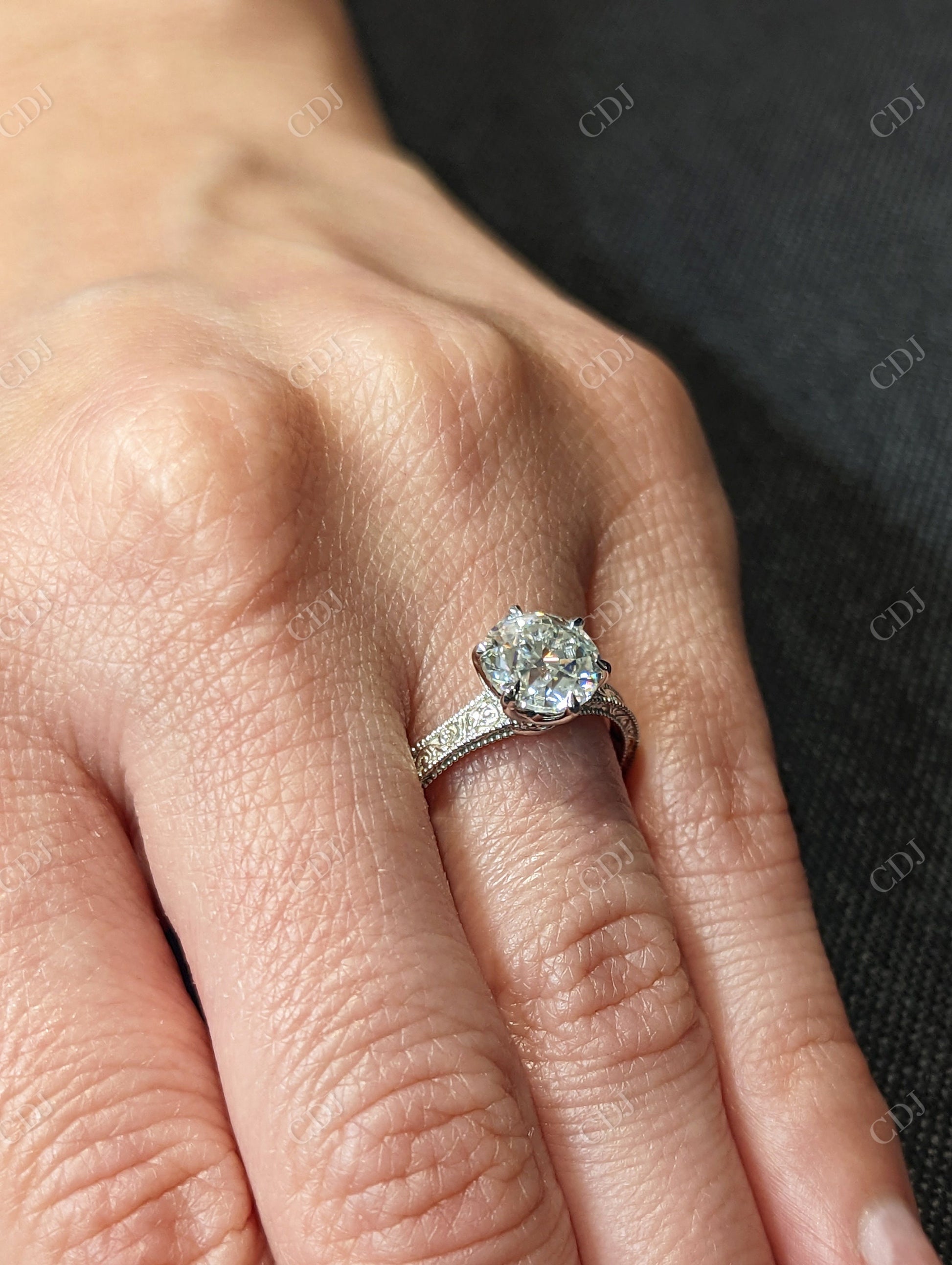 1.50CT Old European Cut Vintage Engagement Ring  customdiamjewel   
