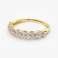 0.68CTW Marquise Cut Natural Diamond Double Row Half Eternity Band  customdiamjewel   
