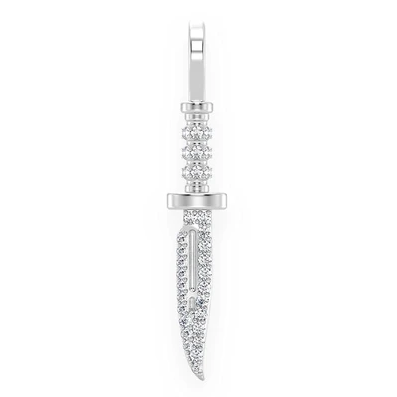 0.15CTW Knife Diamond Pendant  customdiamjewel   