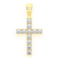 3.75CTW Row Diamond Cross Pendant  customdiamjewel   