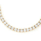 14k Gold Round Diamond Custom Tennis Necklace  customdiamjewel   