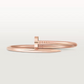 Open Cuff Nail Bangle Bracelet  customdiamjewel 10 KT Solid Gold Rose Gold 