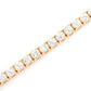 Rose Gold Plated Prong Set Tennis Diamond Bracelet  customdiamjewel   