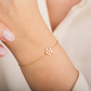 Minimalist Snowflake Moissanite Bracelet for Women  customdiamjewel   