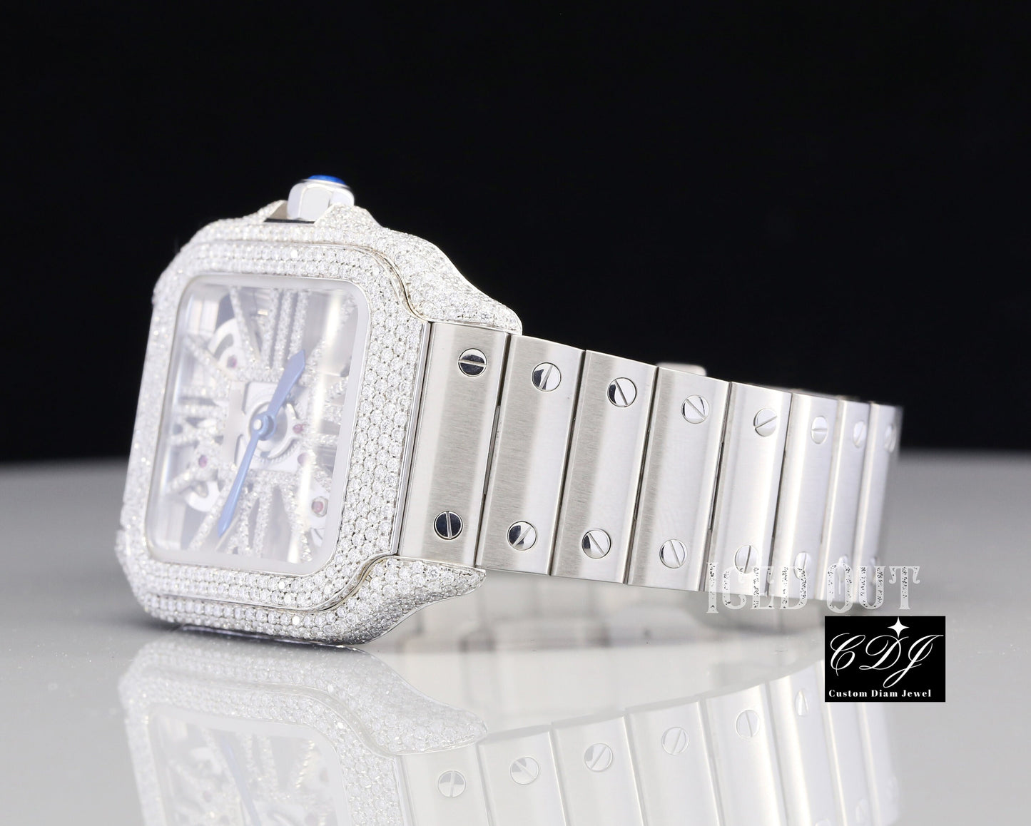 Top Brand Luxury Iced Out Diamond Watch (6CT Approx)