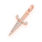 Mini Medieval Dagger Diamond Pendant customdiamjewel