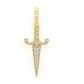 Mini Medieval Dagger Diamond Pendant customdiamjewel