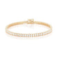 Rose Gold Plated Prong Set Tennis Diamond Bracelet  customdiamjewel   