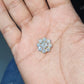 Crushed Ice Cushion Shaped Halo Moissanite Pendant  customdiamjewel   