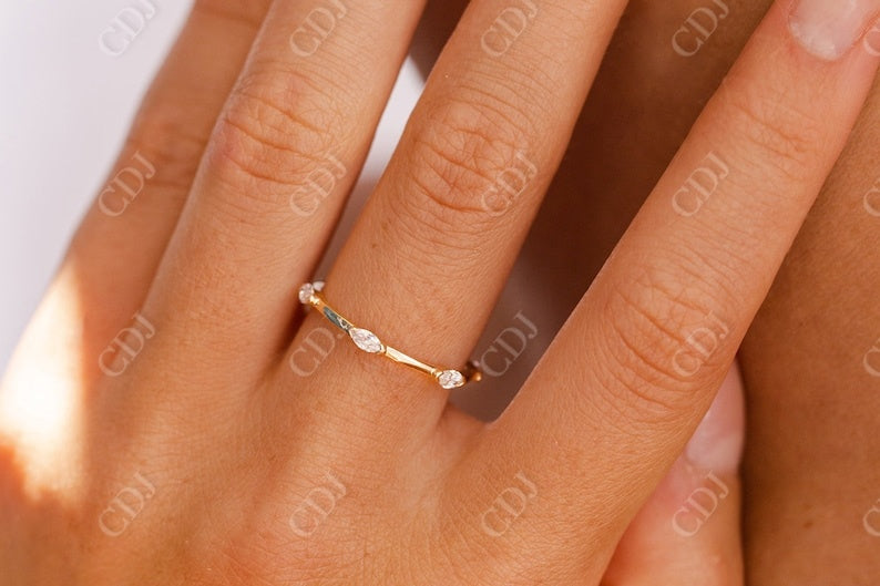 0.45CTW East West Marquise Cut Natural Diamond Wedding Band  customdiamjewel   