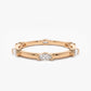 0.45CTW East West Marquise Cut Natural Diamond Wedding Band  customdiamjewel 10 KT Solid Gold Rose Gold VVS-EF