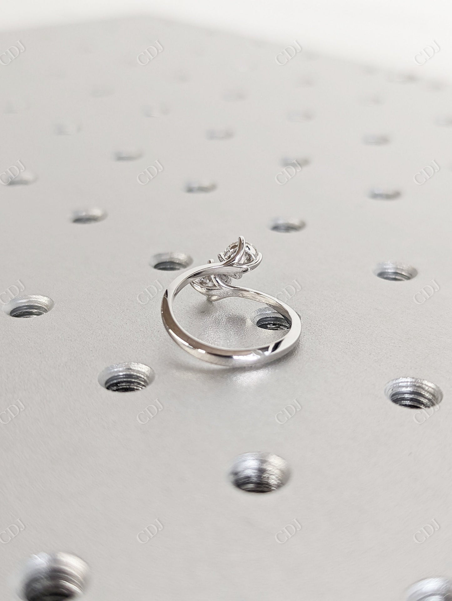 0.50CTW Round Cut Double Stone Engagement Ring  customdiamjewel   