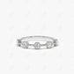 0.32CTW Lab Grown Milgrain Bezel Setting Diamond Wedding Band  customdiamjewel Sterling Silver White Gold VVS-EF