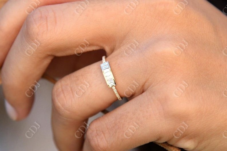 0.46CTW Natural Diamond 14K Gold Half Eternity Women's Band  customdiamjewel   