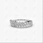 0.55CTW Lab Grown Baguette Diamond Wedding Band  customdiamjewel Sterling Silver White Gold VVS-EF