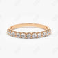 0.41CTW Lab Grown Round Diamond Wedding Band  customdiamjewel Sterling Silver Rose Gold VVS-EF