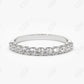 0.41CTW Lab Grown Round Diamond Wedding Band  customdiamjewel Sterling Silver White Gold VVS-EF