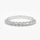 0.41CTW Round Cut Natural Diamond Shared Setting Wedding Band  customdiamjewel 10 KT Solid Gold White Gold VVS-EF