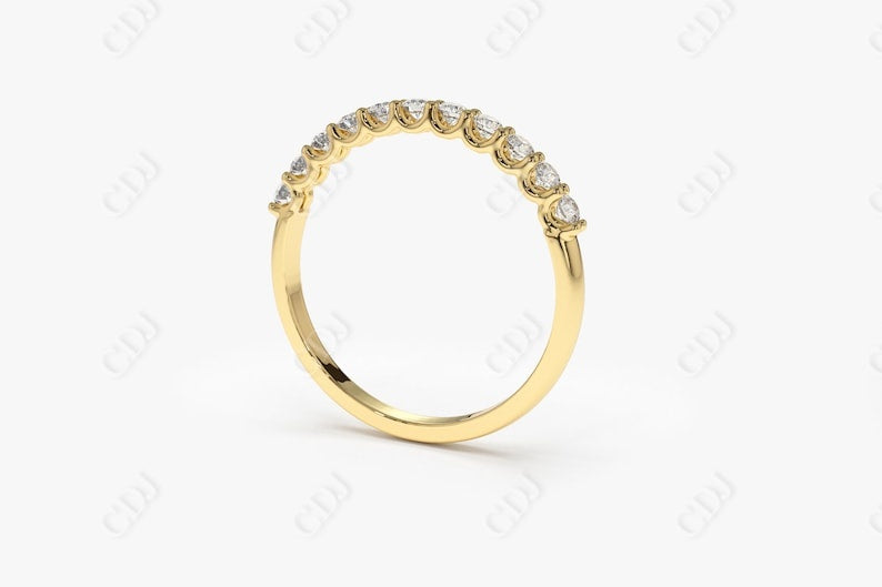 0.41CTW Lab Grown Round Diamond Wedding Band  customdiamjewel   