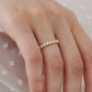0.55CTW Natural Diamond 14K Solid Gold Half Eternity Band  customdiamjewel   
