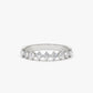 0.55CTW Natural Diamond 14K Solid Gold Half Eternity Band  customdiamjewel 10 KT Solid Gold White Gold VVS-EF