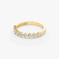 0.55CTW Natural Diamond 14K Solid Gold Half Eternity Band  customdiamjewel   
