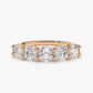 1.00CTW Natural Diamond 14K Gold Five Stone Engagement Ring  customdiamjewel 10 KT Solid Gold Rose Gold VVS-EF