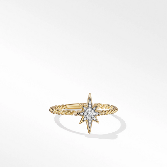 0.05 CTW Star Shape Natural Diamond Engagement Ring  customdiamjewel   