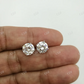 Moissanite Stud Round Diamond Earrings  customdiamjewel   