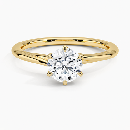 2CT Lab Grown Diamond 6 Prong Twist Solitaire Engagement Ring  customdiamjewel Sterling Silver Yellow Gold VVS-EF