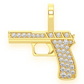 Antique Style 0.20CTW Handgun Pendant  customdiamjewel   