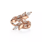 0.41 CTW Art Deco Vine Bypass Natural Diamond Ring  customdiamjewel 10KT Rose Gold VVS-EF