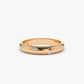 0.13CTW Natural Diamond Thick Stackable Wedding Band  customdiamjewel 10KT Rose Gold VVS-EF