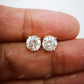 Moissanite Stud Round Diamond Earrings  customdiamjewel   