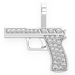 Antique Style 0.20CTW Handgun Pendant  customdiamjewel   