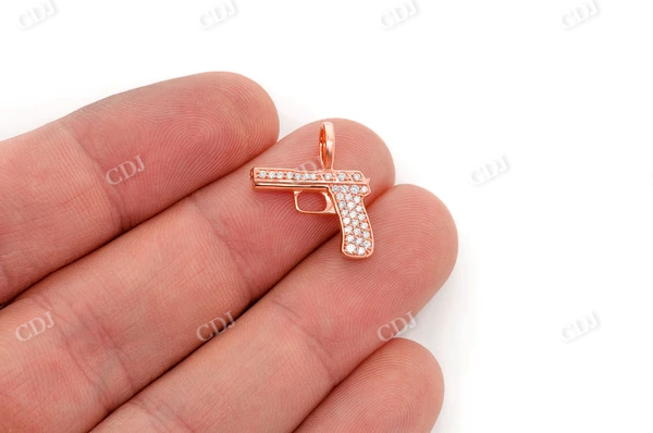 Antique Style 0.20CTW Handgun Pendant  customdiamjewel   