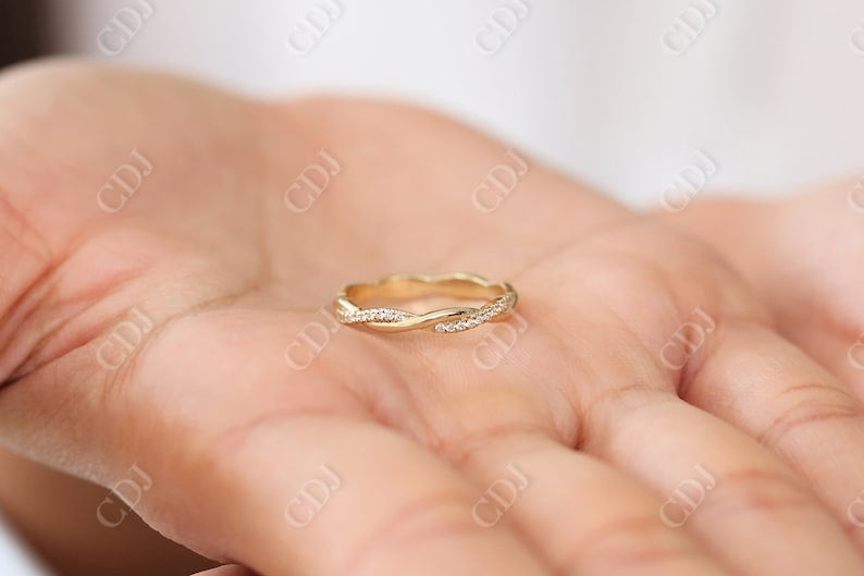 0.27CTW Natural Diamond Twisted Full Eternity Wedding Band  customdiamjewel   