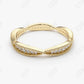 0.35CTW Lab Grown Milgrain Set Diamond Eternity Wedding Band  customdiamjewel   