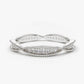 0.35CTW Natural diamond Micro Pave Twisted Eternity Wedding Band  customdiamjewel 10 KT Solid Gold White Gold VVS-EF