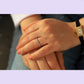 0.50CTW Bezel Set Lab Grown Diamond Wedding Band  customdiamjewel   