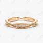 0.35CTW Lab Grown Milgrain Set Diamond Eternity Wedding Band  customdiamjewel Sterling Silver Rose Gold VVS-EF