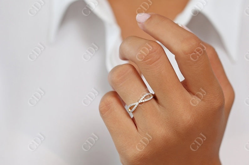 0.22CTW Lab Grown Diamond Infinity Wedding Band For Women  customdiamjewel   