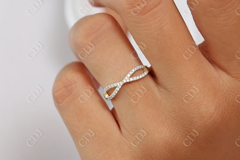 0.22CTW Lab Grown Diamond Infinity Wedding Band For Women  customdiamjewel   