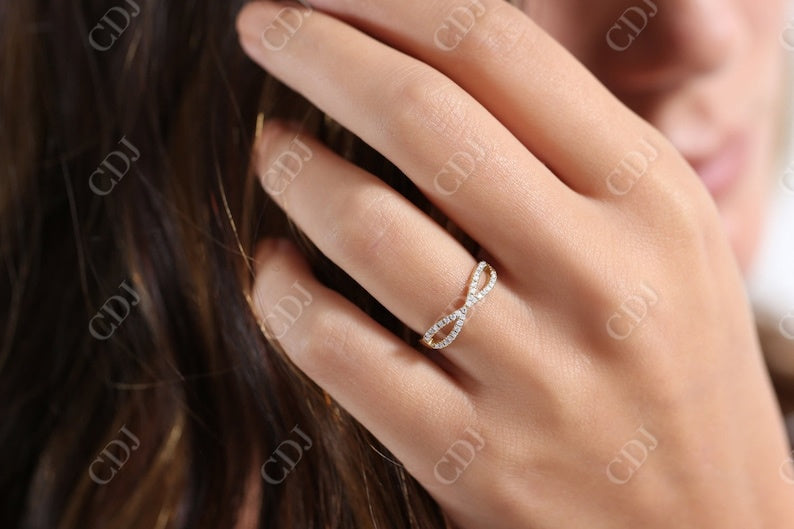 0.22CTW Lab Grown Diamond Infinity Wedding Band For Women  customdiamjewel   